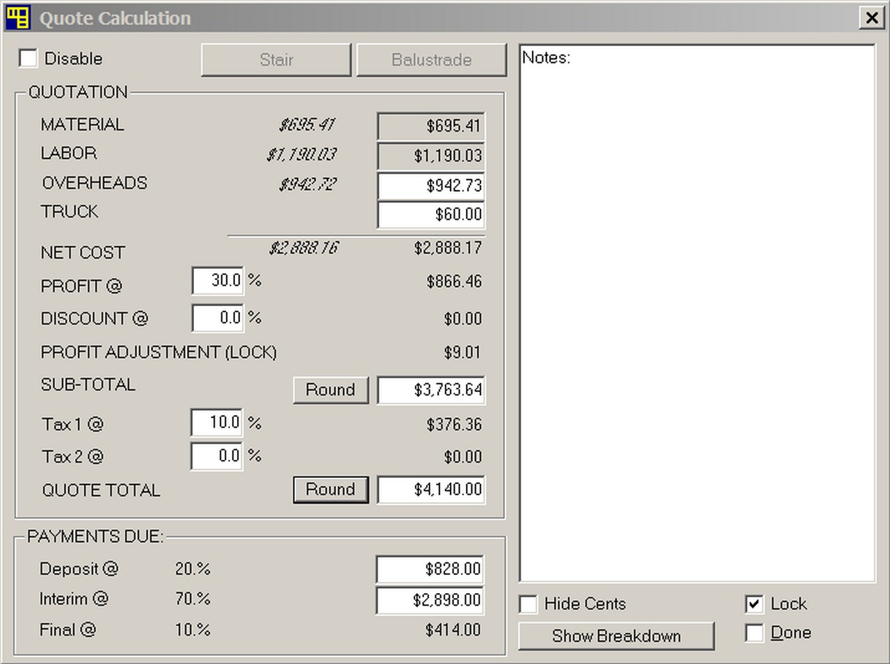 stairbiz-estimating-quote-calculation